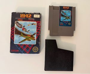 1942 Nintendo NES Cart + Box