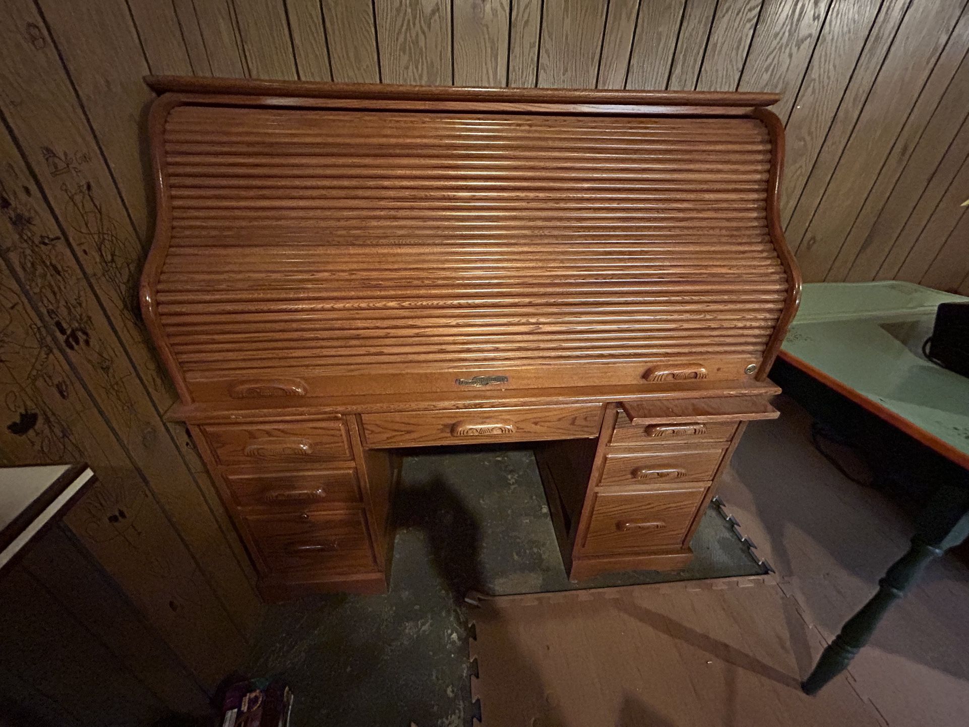 Antique Roll Top Desk