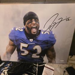 Autographed Ray Lewis Picture
