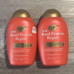 OGX Bond Protein Repair Shampoo & Conditioner Set 13 Fl Oz Each 