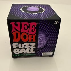 NeeDoh Fuzz Ball Stress Toy – Purple