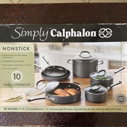 NEW Calphalon 10-Piece Non-Stick Cookware Set