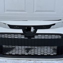 WHITE PERL TOYOTA COROLLA 2020 2021 2022 2023 2024 2025 FRONT BUMPER