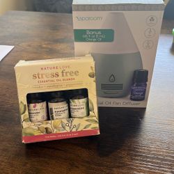 Sharon Essential Oil Fan Diffuser Includes Essential Oils 