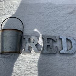 Small Pot Holder, Red Sign