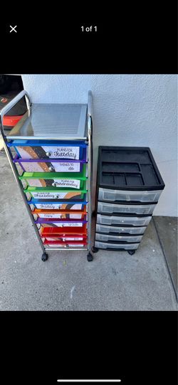 Rolling carts 2 for $30