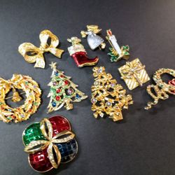 Holiday Brooches 