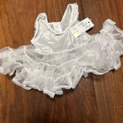 Jc Collections Underneath To Dress White 6 Months Size 