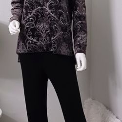 Chico's Zenergy Velour Tunic Top • Women's Size 4/6