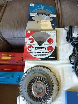 Sanding Wheels, Saw Blades