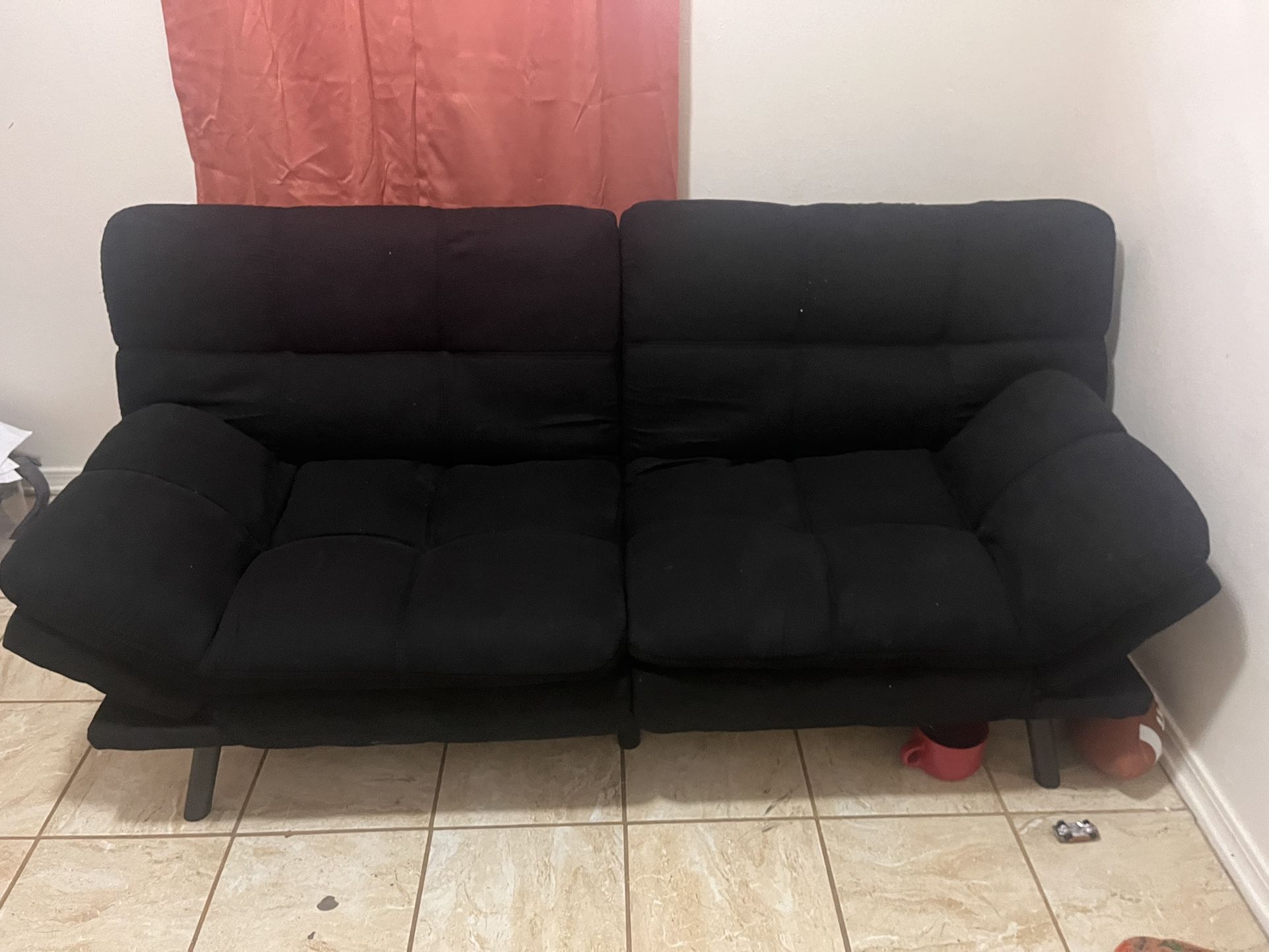 Suede Loveseat