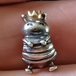 Pandora 14 Kt.& Sterling Silver " Queen Bee" Charm