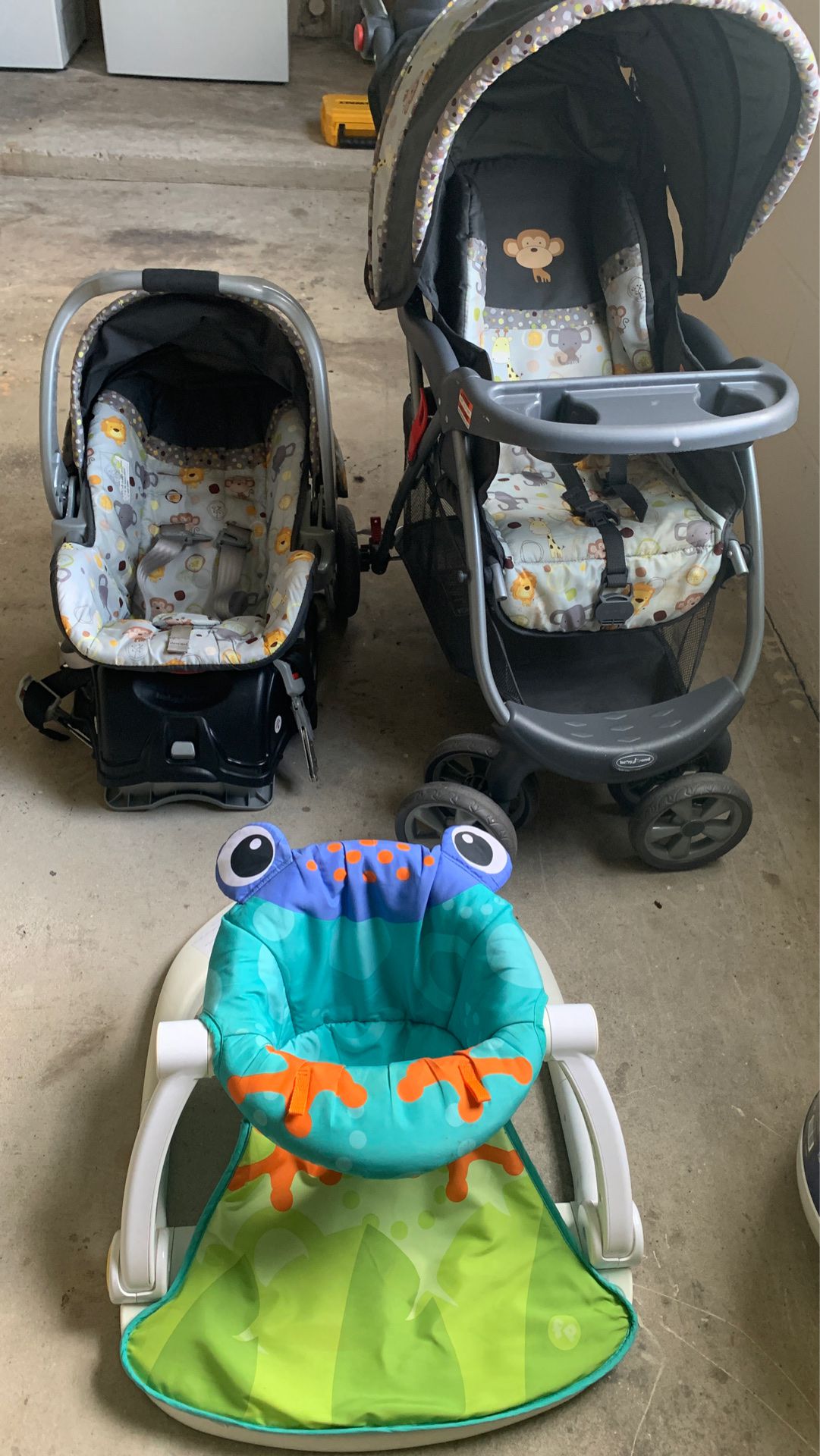 Car seat stroller and baby Stan toy