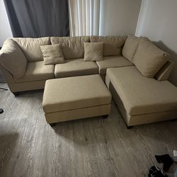 L Couch w/ Ottoman