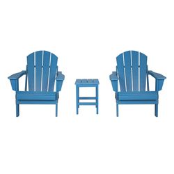 Adirondack Chair Set with Side Table