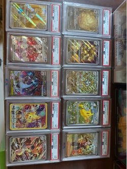 Pokemon PSA9 Slabs
