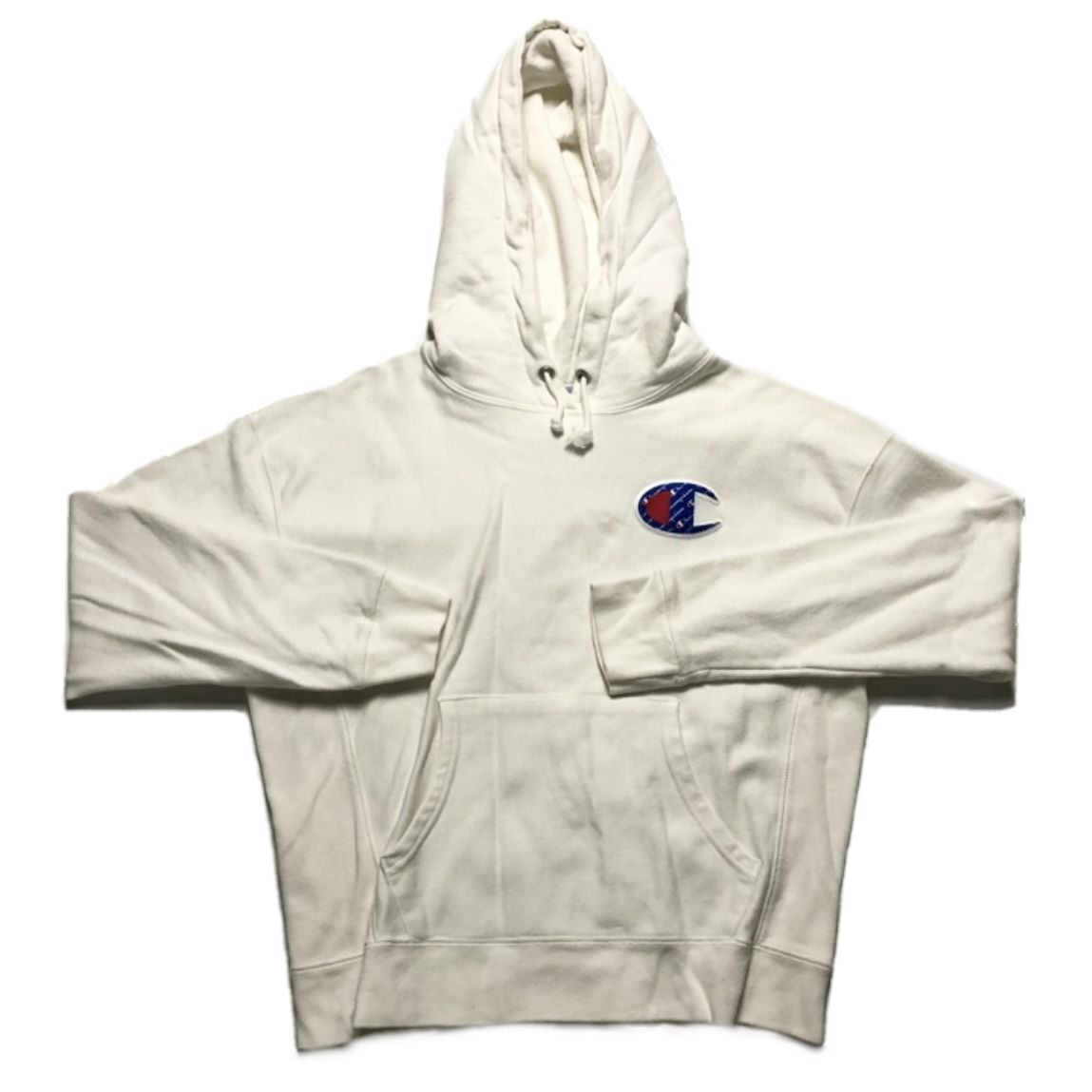 RARE Vintage Champion White Hoodie Size: Medium