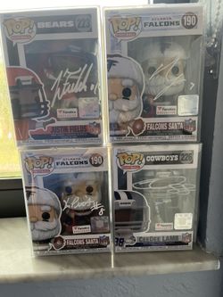 NFL Signed Funkos, London Pitts Fields Lamb 