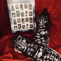 STAR WARS LIMITED COMMEMORATION USPS STAR WARS FOREVER STAMPS Issued 2021 COMPLETE SHEET with STAR WARS LIMITED MENS SLIP ONS SIZE10 LUCUSFILM LTD