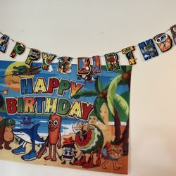 Roblox Italian Brain Rot Birthday Decorations
