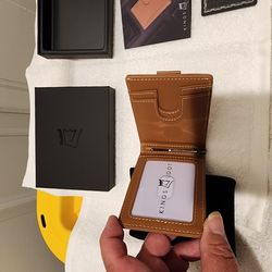 Kings Loot Money Clip Wallet/Premium Calfskin Leather
