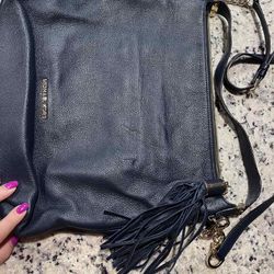 Navy blue Rare Michael Kors, tassel crossover bag