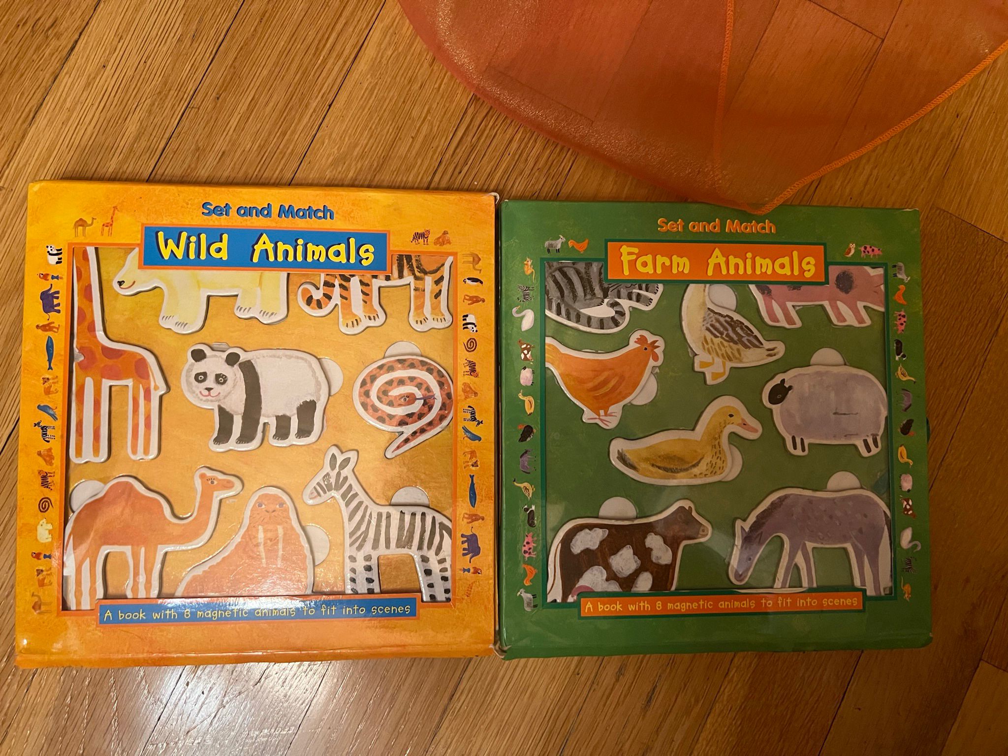 Two Set and Match Toddler Magentic Interactvie Books 