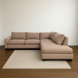 Beautiful Light Brown Sectional Couch