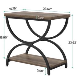 All New 2 Tier End Table Rectangular Side Table 