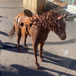 Miniature rustic horse