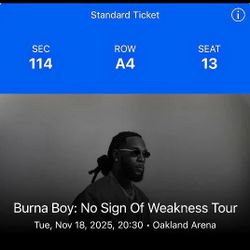 Burna Boy tickets