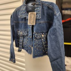 COOL JEAN JACKET SIZE LARGE