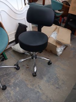 Office chair adjustable wheels chrome