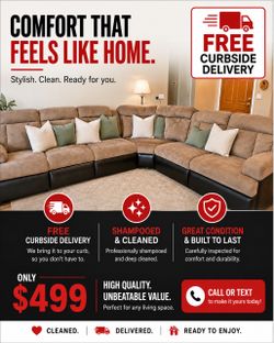 🚚Free delivery🚚 🤎🖤Two Tone Brown & Black Sectional Couch Manual Recliners🖤🤎