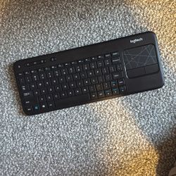 Logitech keyboard and mouse pad
