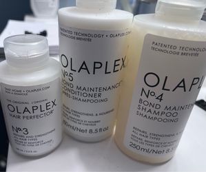 Olaplex bundel shampoo conditioner and leave in
