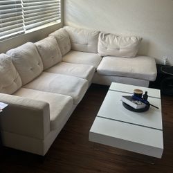 Cream White Couch 