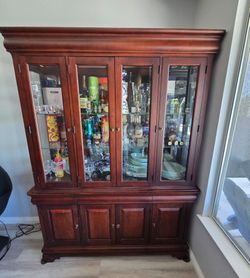 Solid Wood China Cabinet