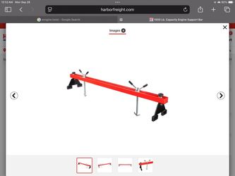 PITTSBURGH 1000 lb. Capacity Engine Support Bar