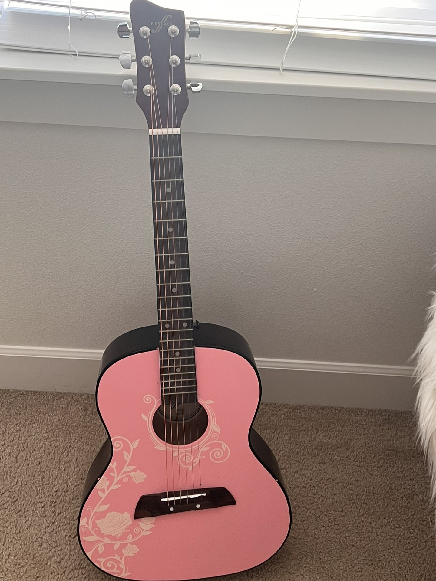 First Act pink acoustic guitar