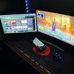 A Whole Gaming Set Up All In One! With Monster Pc!
