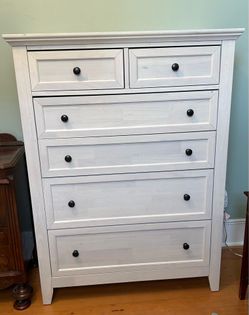 Shabby Chic White Washed Dresser