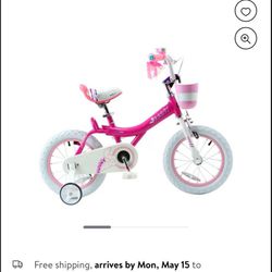 Roaylbaby Brand Girls Pink Bike-16” And Three Wheel Pink Scooter