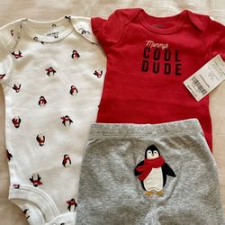 NEW 3 Newborn, Piece Baby Set