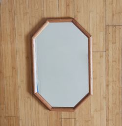 Wall Hanging Mirror with Wood Frame, 
Tempered Glass,
23.5" (60cm) x 15.5" (40cm) like new