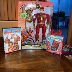 Turbo man Doll 13.5” Tall DVD Movie Funko Game All Included