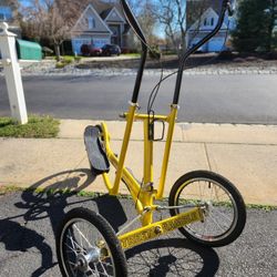 Street Rambler Strider Eclipse Elliptical Trike Yellow Exerciser