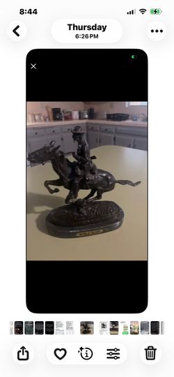 Frederick Remington solid bronze collectible