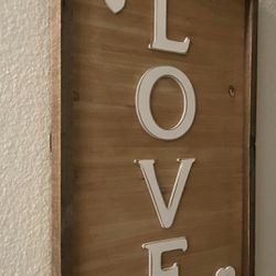 “Love” Plaque. Handmade 