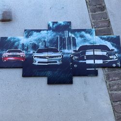 5 Piece Muscle Car Painting 